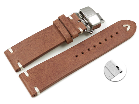 Quick Release Watch strap Genuine leather Soft Vintage...