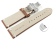 Quick Release Watch strap Genuine leather Soft Vintage brown Butterfly-Clasp 18mm 20mm 22mm 24mm
