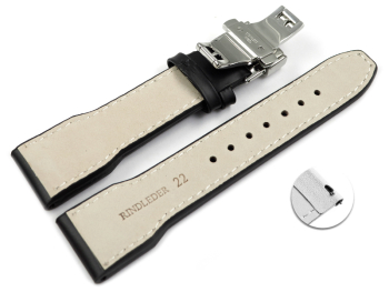 Quick Release Watch strap Butterfly Genuine leather...