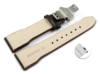 Quick Release Watch strap Butterfly Genuine leather...