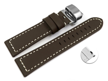 Quick Release Watch strap Butterfly Genuine leather...