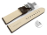 Quick Release Watch strap Butterfly Genuine leather Sattle leather solid dark brown 18mm 20mm 22mm 24mm