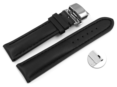 Quick Release Watch strap Butterfly Genuine leather...