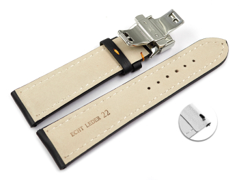 Quick Release Watch strap Butterfly Genuine leather...