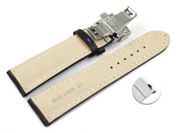 Quick Release Watch strap Butterfly Genuine leather...