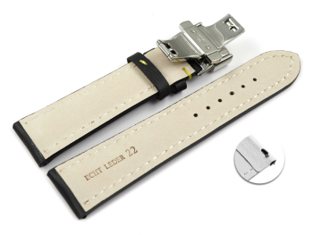Quick Release Watch strap Butterfly Genuine leather...