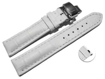 Quick Release Watch strap Butterfly Genuine leather...