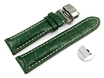 Quick Release Watch strap Butterfly Genuine leather...