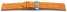 Quick Release Watch strap Butterfly Genuine leather croco print orange 18mm 20mm 22mm 24mm 26mm 28mm