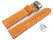 Quick Release Watch strap Butterfly Genuine leather croco print orange 18mm 20mm 22mm 24mm 26mm 28mm