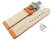Quick Release Watch strap Butterfly Genuine leather croco print orange 18mm 20mm 22mm 24mm 26mm 28mm