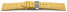 Quick Release Watch strap Butterfly Genuine leather croco print yellow 18mm 20mm 22mm 24mm 26mm 28mm