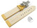 Quick Release Watch strap Butterfly Genuine leather croco print yellow 18mm 20mm 22mm 24mm 26mm 28mm
