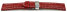 Quick Release Watch strap Butterfly Genuine leather croco print red 18mm 20mm 22mm 24mm 26mm 28mm