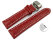 Quick Release Watch strap Butterfly Genuine leather croco print red 18mm 20mm 22mm 24mm 26mm 28mm