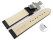 Quick Release Butterfly Watch strap Genuine leather croco print black 18mm 20mm 22mm 24mm 26mm 28mm