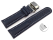 Quick Release Watch strap Butterfly Genuine leather smooth dark blue 18mm 20mm 22mm 24mm