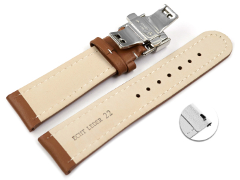 Quick Release Watch strap Butterfly Genuine leather...