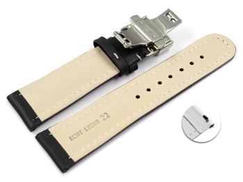 Quick Release Watch strap Butterfly Genuine leather...