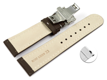 Quick Release Watch strap Butterfly Genuine leather...