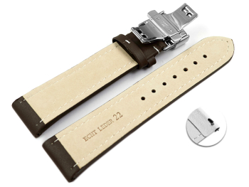 XL Quick Release Watch strap Butterfly Genuine leather...