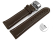 XL Quick Release Watch strap Butterfly Genuine leather smooth dark brown 18mm 20mm 22mm 24mm 26mm 28mm
