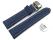 Quick Release Watch strap Butterfly Genuine leather Grained blue 18mm 20mm 22mm 24mm 26mm 28mm