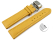 Quick Release Watch strap Butterfly Genuine leather Grained yellow 18mm 20mm 22mm 24mm
