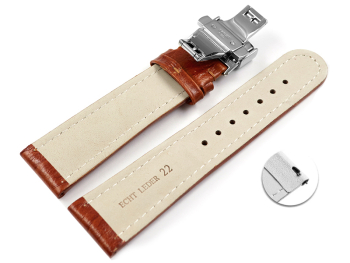 Quick Release Watch strap Butterfly Genuine leather Bark...