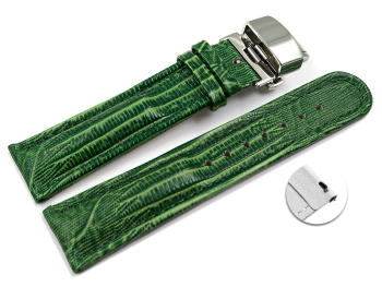 Quick Release Watch strap Butterfly Genuine leather Tegu...