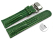 Quick Release Watch strap Butterfly Genuine leather Tegu print green 18mm 20mm 22mm 24mm