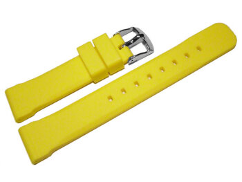 Watch strap - extra strong - Silicone - yellow