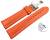 Quick release Watch strap deployment padded leather Smooth orange wN 18mm 20mm 22mm 24mm