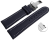 Quick release Watch strap deployment padded leather Smooth black wN 18mm 20mm 22mm 24mm