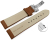 Quick release Watch strap deployment padded leather Smooth light brown 18mm 20mm 22mm 24mm