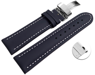 Quick release Watch strap deployment padded leather...