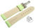 Quick release Watch strap deployment padded leather Smooth pistachio 18mm 20mm 22mm 24mm