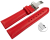 Quick release Watch strap deployment padded leather Smooth red 18mm 20mm 22mm 24mm