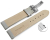 Quick release Watch strap deployment padded leather Smooth light gray 18mm 20mm 22mm 24mm
