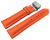 Watch Strap Butterfly Genuine leather smooth orange wN 18mm 20mm 22mm 24mm 26mm 28mm