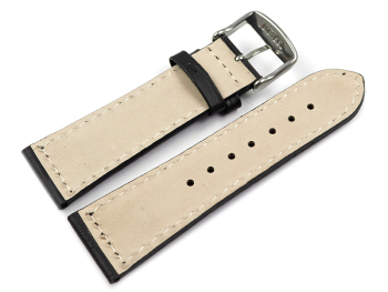 Watch band - padded - croco print - black - XS