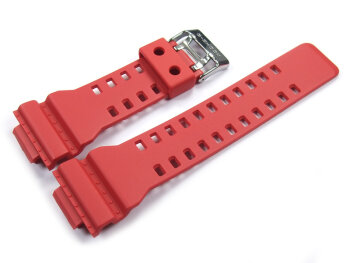 Genuine Casio Replacement Red Resin Watch strap for GA-110FC, GA-100B
