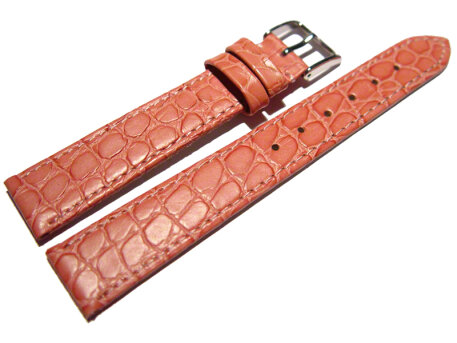 Watch strap - genuine leather - Safari - old rose 12mm...
