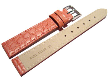 Watch strap - genuine leather - Safari - old rose 12mm 14mm 16mm 18mm 20mm 22mm