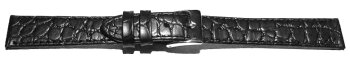 Watch strap - genuine leather - Safari - black 12mm 14mm...