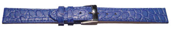 Watch strap - genuine leather - Safari - blue 12mm 14mm...