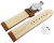 Quick Release Watch strap Butterfly Genuine leather smooth light brown 18mm 20mm 22mm 24mm 26mm 28mm