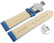 Quick Release Watch strap Butterfly Genuine leather smooth blue 18mm 20mm 22mm 24mm 26mm 28mm