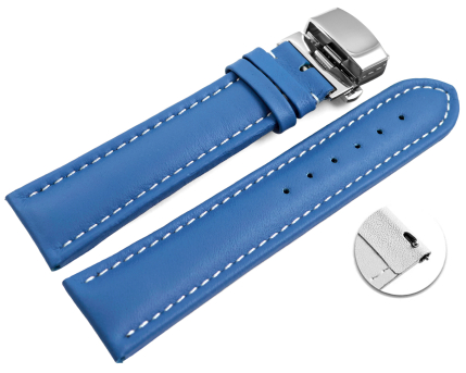 Quick Release Watch strap Butterfly Genuine leather...