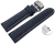 Quick Release Watch strap Butterfly Genuine leather smooth dark blue wN 18mm 20mm 22mm 24mm 26mm 28mm